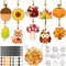 30 Set Fall Craft Kits Thanksgiving Suncatchers Kits (multi colors)